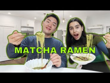 EXTREME matcha with a matcha hater كل شي ماتشا مع كاره الماتشا وحضرتله مفجأة