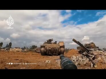 مشاهد جديدة.. كتائب القسام تستهدف دبابات وجنود الاحتلال في خان يونس جنوبي قطاع غزة