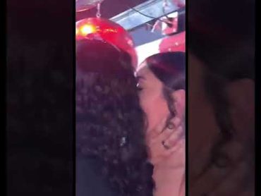 Two Girls Kissing at the Club  Lesbian Kiss 🥵